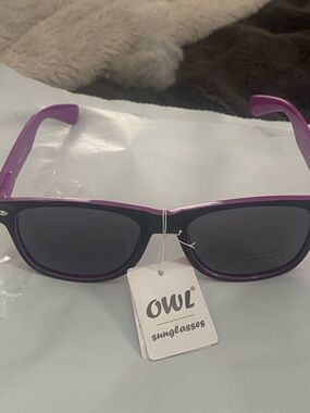 OWL Purple & Black Sunglasses